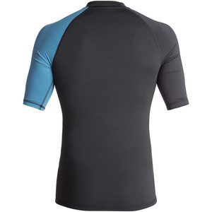 Quiksilver Active Short Sleeve Rash Vest TARMAC / CENDRE BLUE EQYWR03073